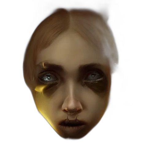 face, mask, creature, staff transparent PNG cut-out
