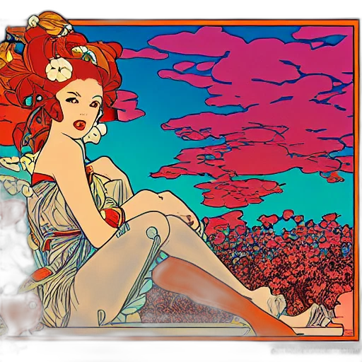 flower, dress, pixel art, anime transparent PNG cut-out