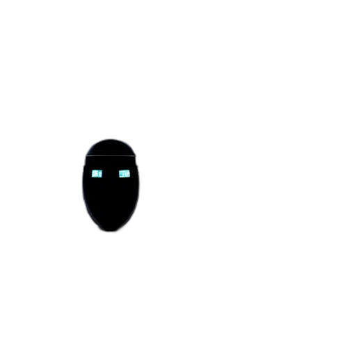 robot, face, creature, mask, pixel art, concept art, 3d render, cartoon transparent PNG cut-out