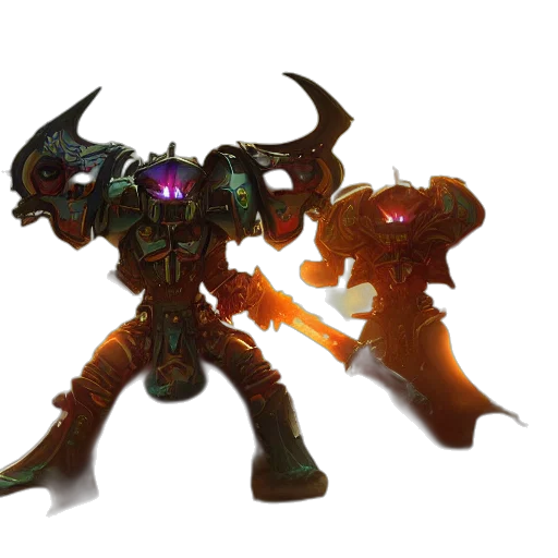 weapon, robot, dragon, staff transparent PNG cut-out