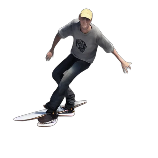 hat, staff, 3d render, concept art, photorealistic, cartoon, tony, hawk transparent PNG cut-out