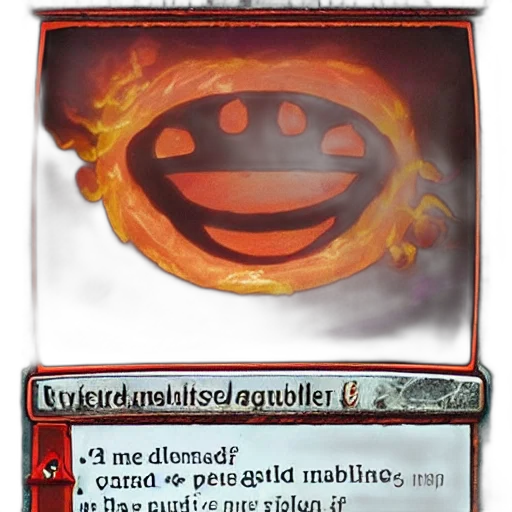 mask, dragon, fire, red, photo, magic, gathering, card transparent PNG cut-out
