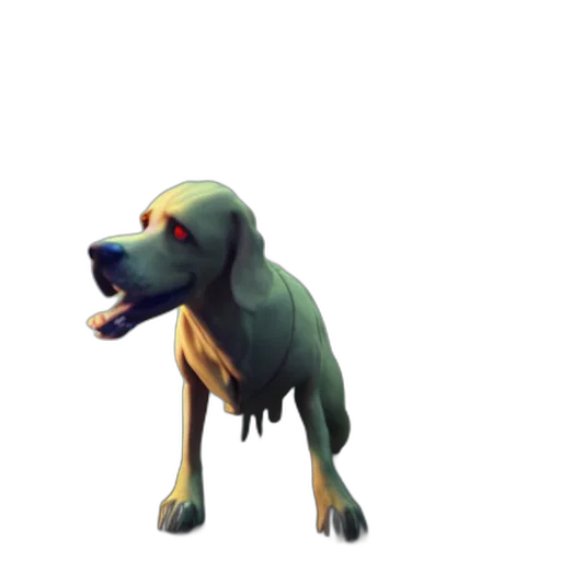 creature, animal, staff, concept art, pixel art, 3d render, watercolor, green transparent PNG cut-out