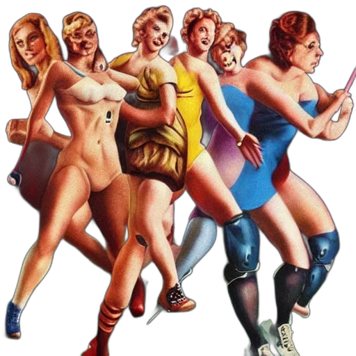 comic book art, concept art, league, their, own, salvador, dali, trending transparent PNG cut-out