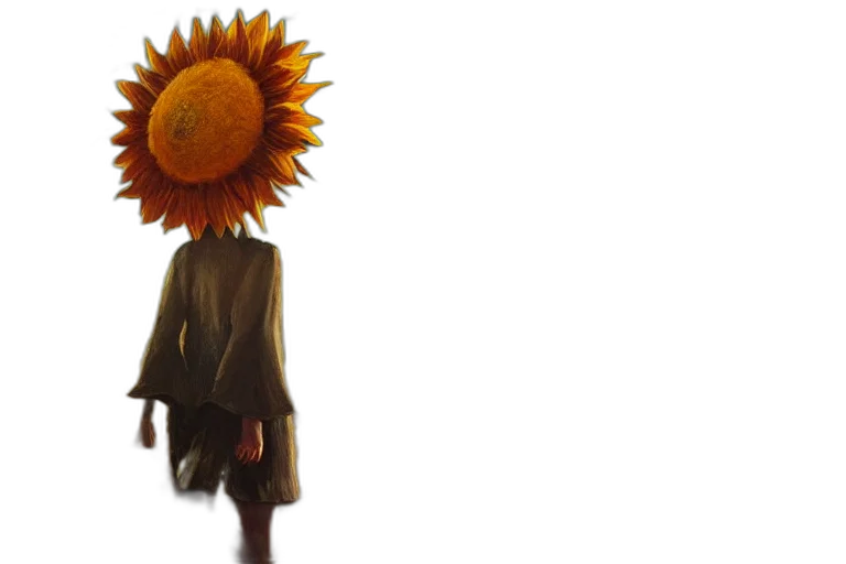 flower, hat, umbrella, crown, 3d render, photorealistic, concept art, outer space transparent PNG cut-out
