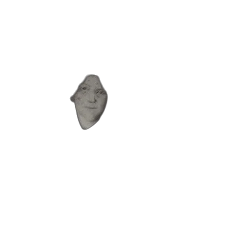 face, mask, creature, hair, photorealistic, 3d render, pixel art, outer space transparent PNG cut-out