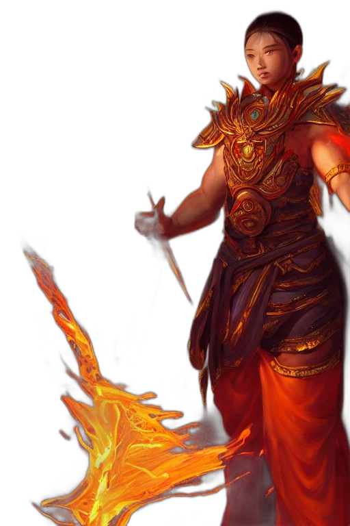 dragon, staff, fantasy art, concept art, pixel art, 3d render, fire, red transparent PNG cut-out