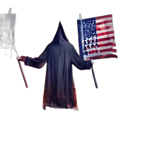 dress, jacket, weapon, staff transparent PNG cut-out