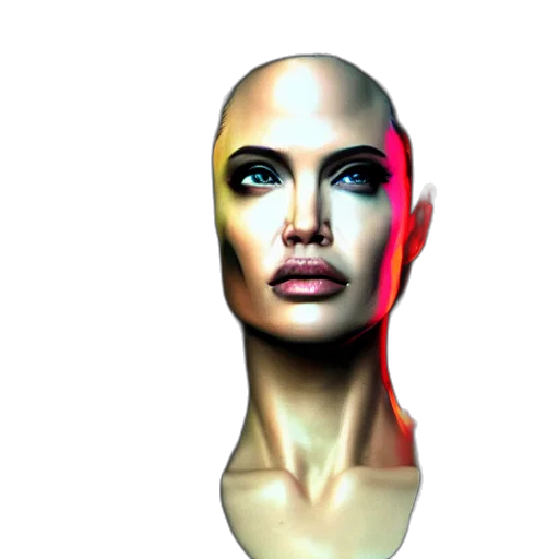 face, mask, jewelry, hair, 3d render, photorealistic, concept art, fantasy art transparent PNG cut-out