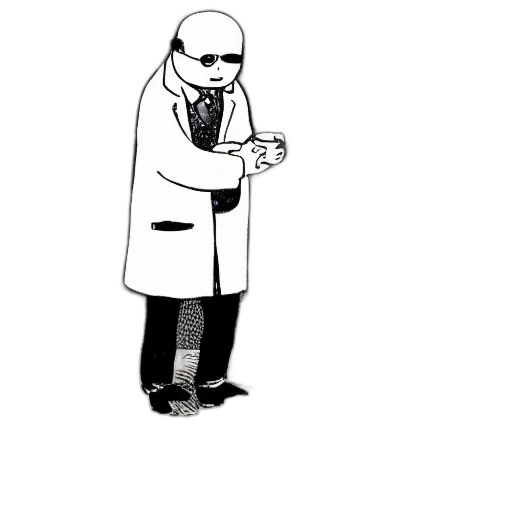 jacket, staff, robot, concept art transparent PNG cut-out