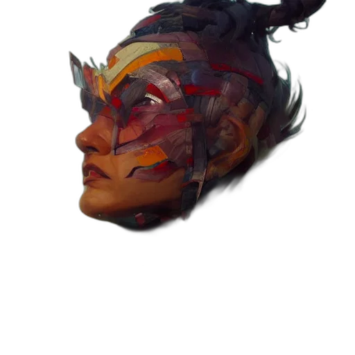 mask, face, crown, staff transparent PNG cut-out
