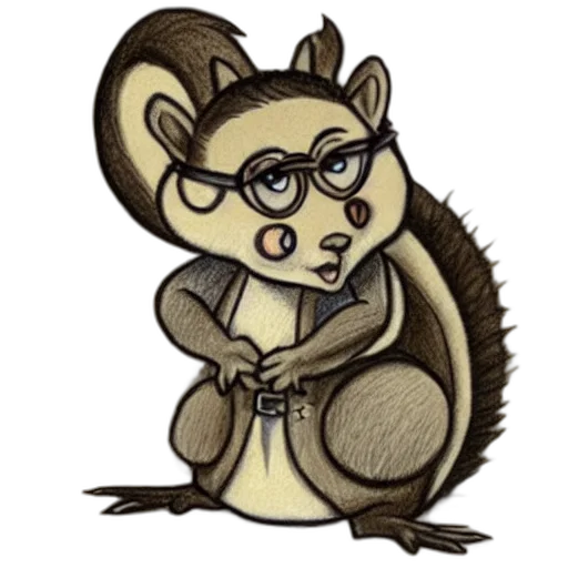 staff, animal, cartoon, concept art, fantasy art, 3d render, drawing, cute transparent PNG cut-out