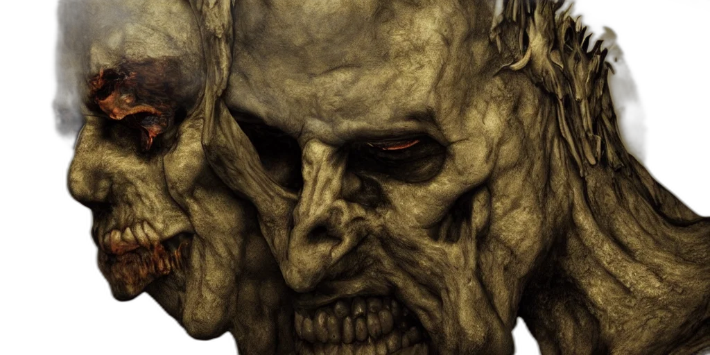 face, mask, creature, concept art transparent PNG cut-out