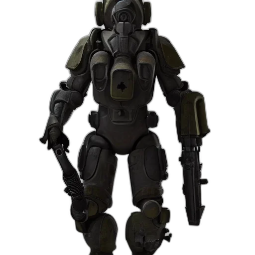robot, weapon, concept art, 3d render transparent PNG cut-out