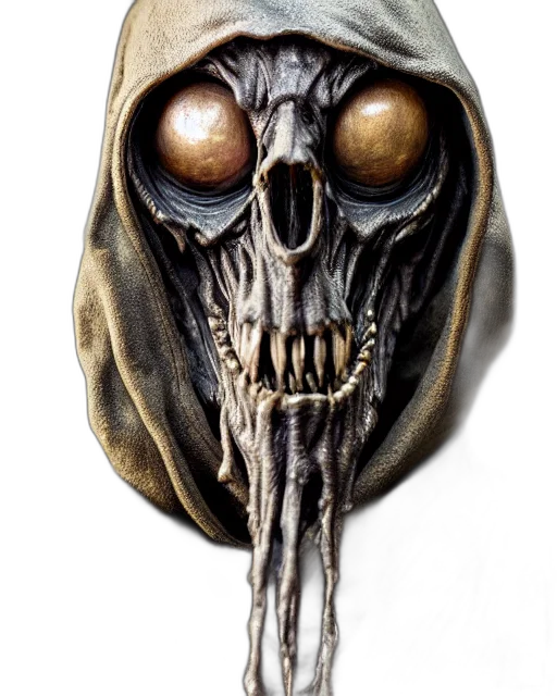 mask, creature, face, jewelry, concept art, 3d render, photorealistic, comic book art transparent PNG cut-out