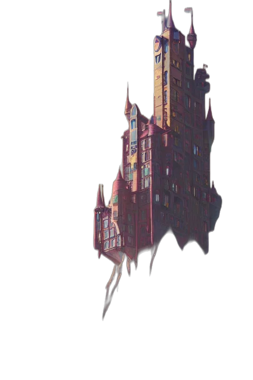building, crown, robot, dragon transparent PNG cut-out