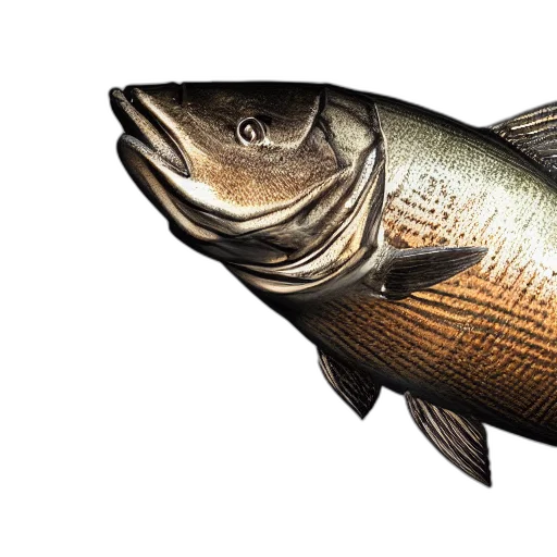 animal, food, photorealistic, 3d render, fish, suit, armor, hyper transparent PNG cut-out
