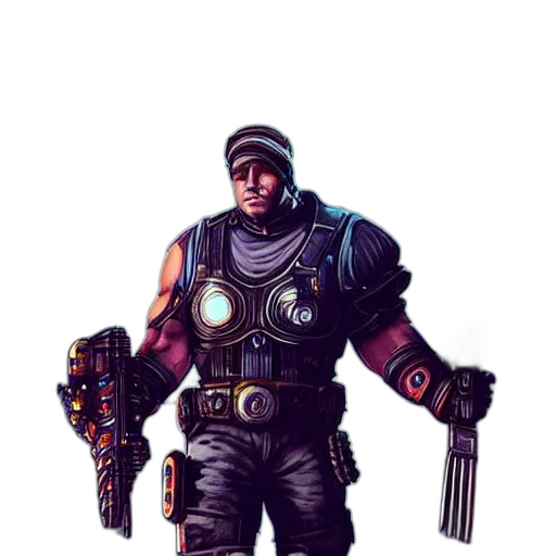 robot, weapon, staff, concept art transparent PNG cut-out