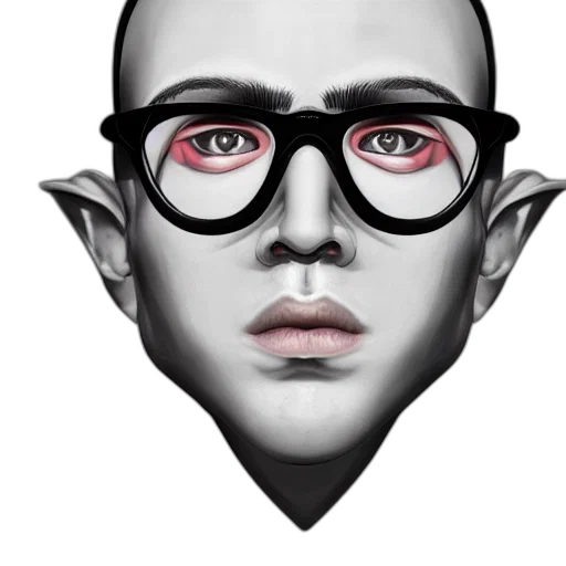 mask, face, creature, fantasy art transparent PNG cut-out