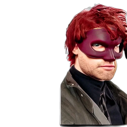 mask, face, animal, comic book art, photorealistic, concept art, cartoon, matt transparent PNG cut-out