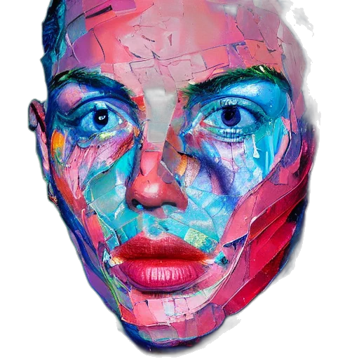 face, mask, robot, jacket transparent PNG cut-out