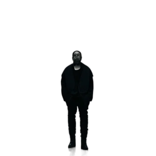 jacket, mask, creature, face, concept art, pixel art, 3d render, photorealistic transparent PNG cut-out
