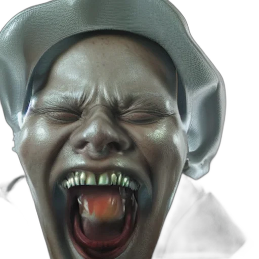 face, mask, creature, concept art transparent PNG cut-out