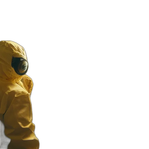 jacket, mask, robot, creature, 3d render, concept art, outer space, underwater transparent PNG cut-out