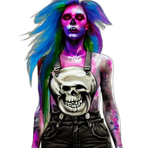jacket, mask, cyberpunk, concept art, fantasy art, photorealistic, neon lights, neon transparent PNG cut-out