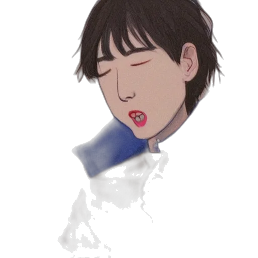 face, mask, creature, jacket, watercolor, photorealistic, cartoon, anime transparent PNG cut-out