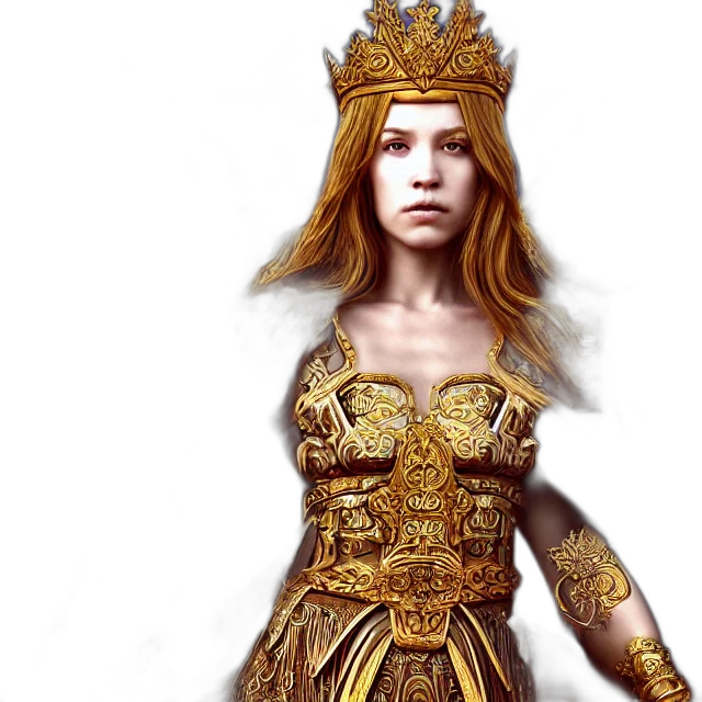 crown, dress, fantasy art, concept art transparent PNG cut-out