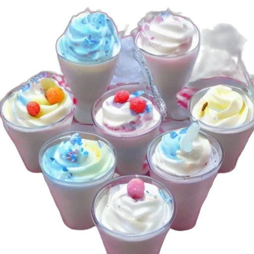 food, crown, 3d render, pastel transparent PNG cut-out