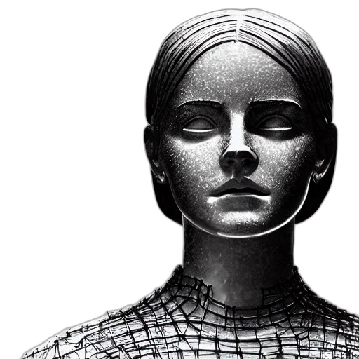 face, mask, jewelry, robot, photorealistic, comic book art, 3d render, concept art transparent PNG cut-out