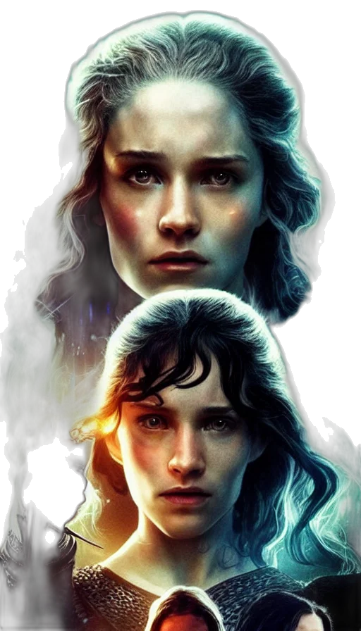 face, comic book art, concept art, fantasy art transparent PNG cut-out