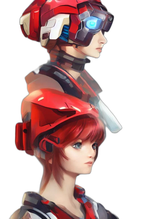 robot, face, staff, hat transparent PNG cut-out