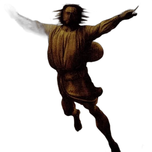 staff, creature, hair, sword transparent PNG cut-out