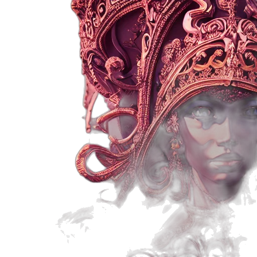 crown, mask, face, concept art transparent PNG cut-out