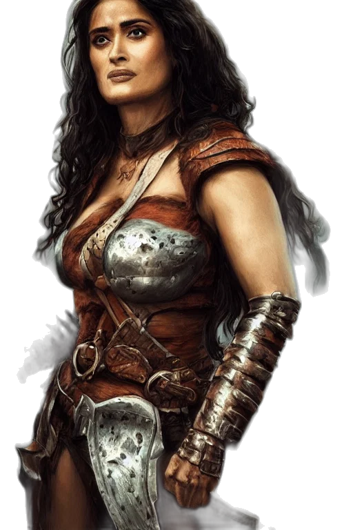sword, dress, face, fantasy art transparent PNG cut-out