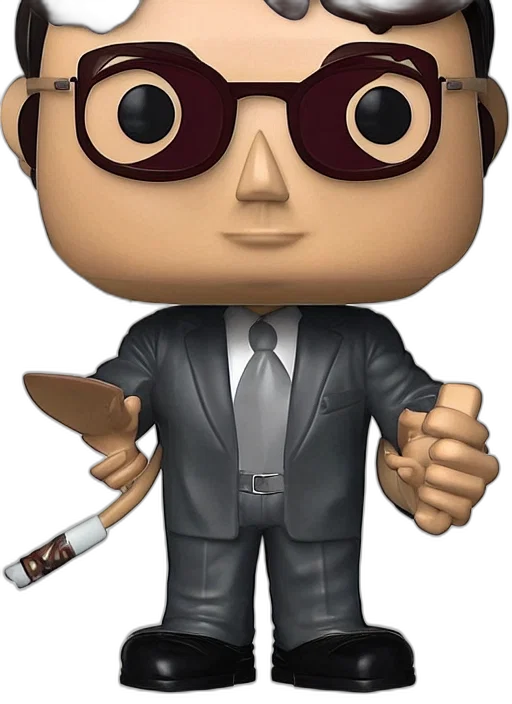 staff, cartoon, concept art, 3d render, funko, pop, figure, buster transparent PNG cut-out