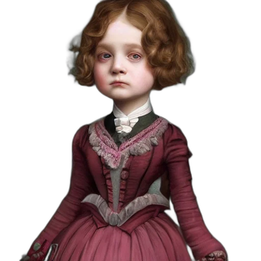 dress, face, crown, photorealistic, concept art, fantasy art, oil painting, victorian transparent PNG cut-out