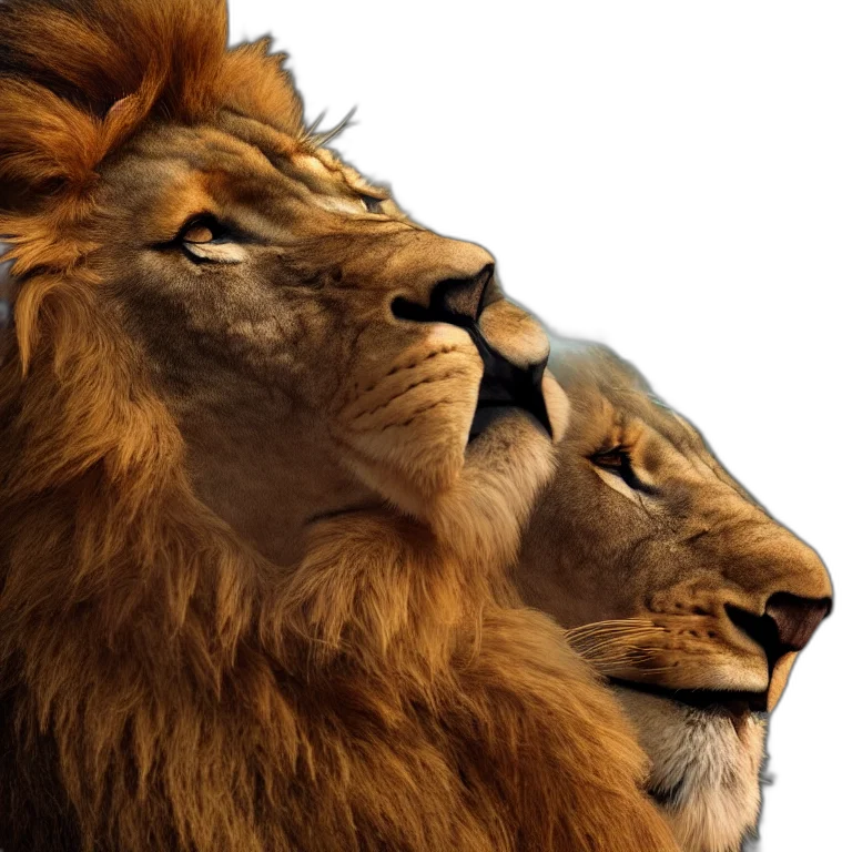 crown, animal, photorealistic, 3d render transparent PNG cut-out