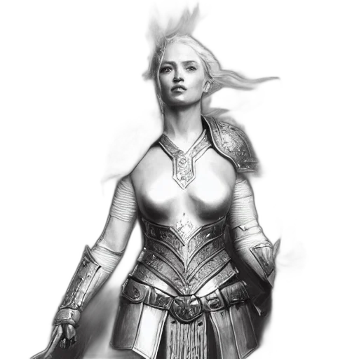 sword, dress, dragon, staff transparent PNG cut-out
