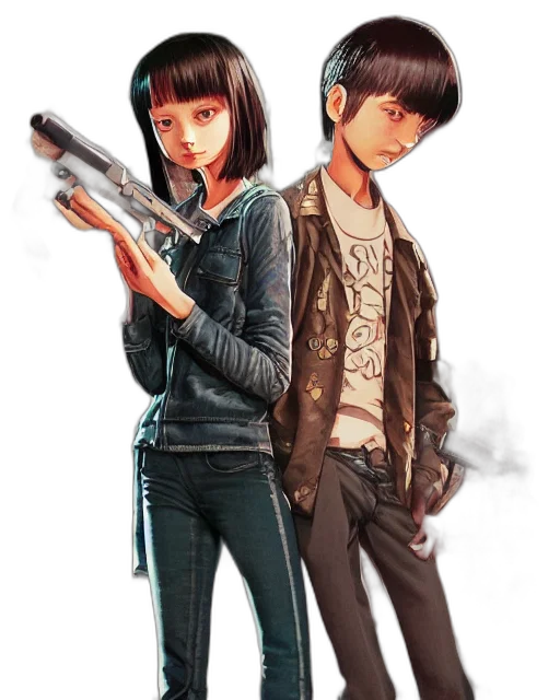 jacket, weapon, concept art, comic book art transparent PNG cut-out