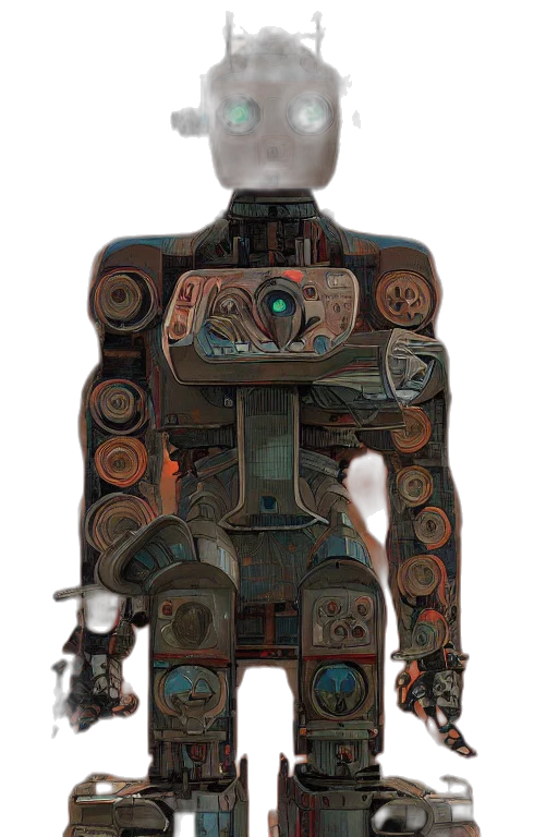 robot, jewelry, staff, mask transparent PNG cut-out