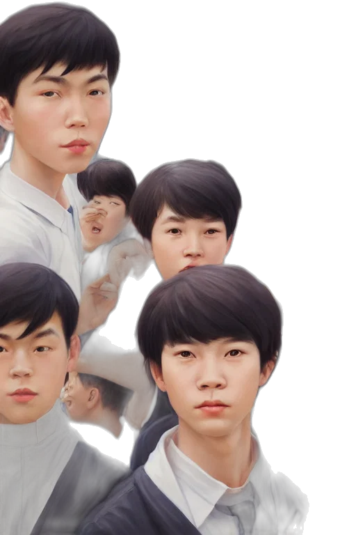 face, staff, hair, creature transparent PNG cut-out