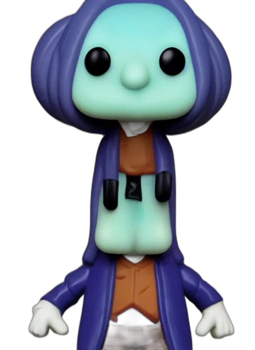 staff, creature, robot, 3d render, concept art, blue, funko, pop transparent PNG cut-out