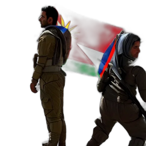 kurdish, astronaut, holding, iraqi transparent PNG cut-out