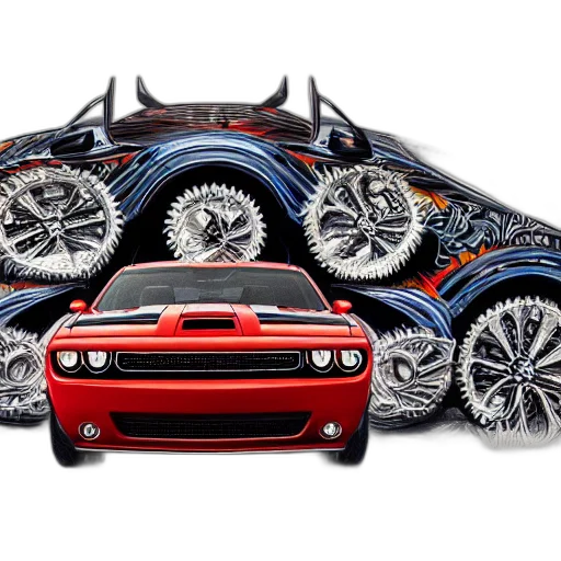 car, photorealistic, concept art, 3d render transparent PNG cut-out