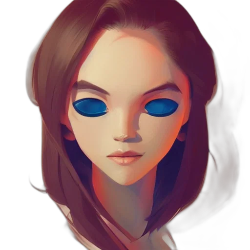 face, mask, robot, fantasy art transparent PNG cut-out