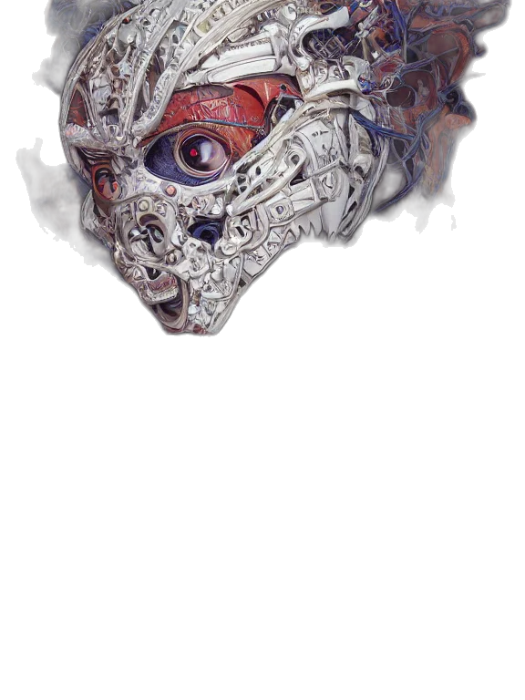 mask, face, robot, creature transparent PNG cut-out